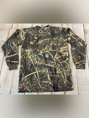 Spartan Outdoors Advantage Max-4 HD Camo Long Sleeve Pocket T Shirt Size Small